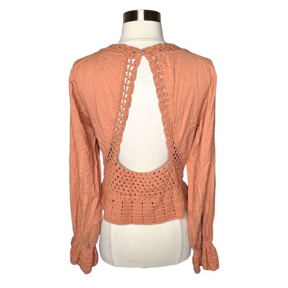 Free People Megan Crochet Top - Size Large - Picture 5 of 7